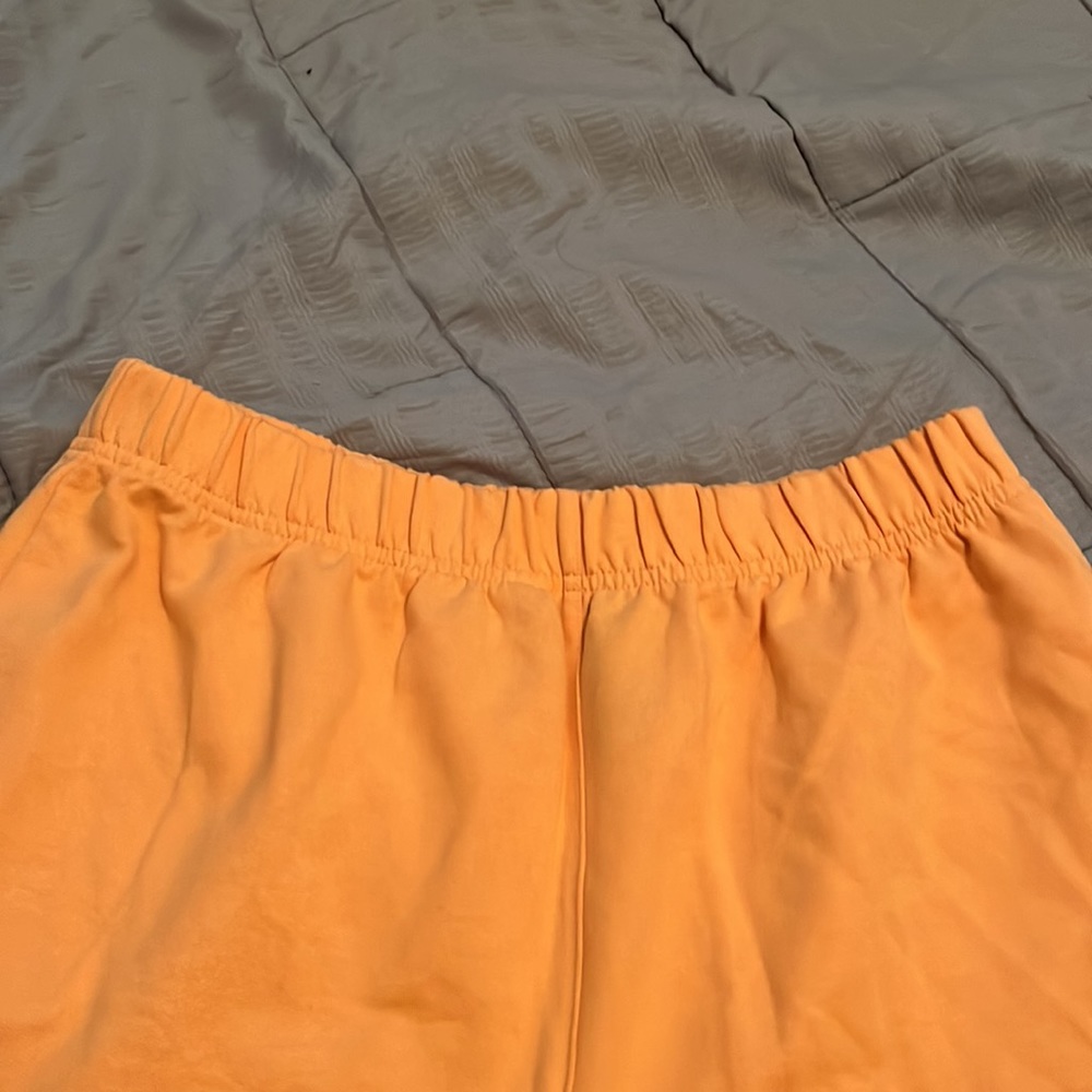 Orange adidas cloth shorts! Never worn! - Picture 3 of 4